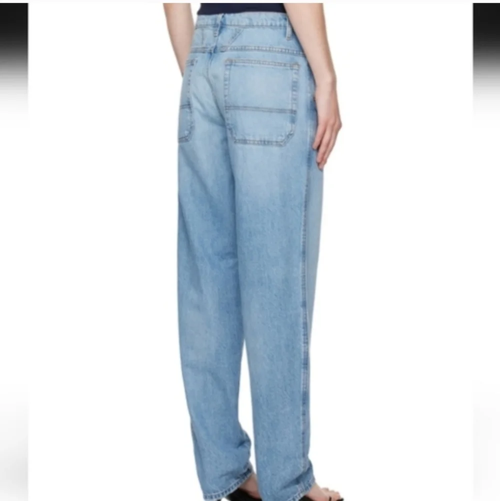 FRAME 90's Utility Loose Jeans Size 28 High Rise Roll Hems Or Straight Leg - Picture 4 of 15